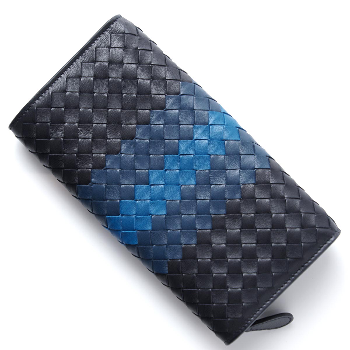 ブランドコピーボッテガヴェネタBOTTEGA VENETA 長財布[小銭入れ付き] NAPPA トルマリン×パシフィック×ピーコック ブルー系 150509 vcb41 4079 レディース - 商品画像 6