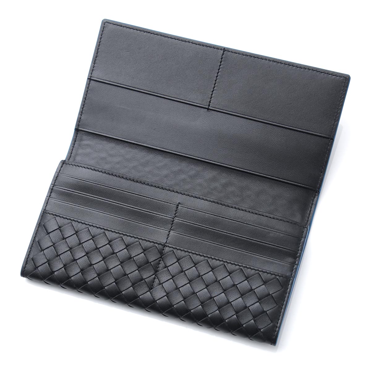 ボッテガヴェネタスーパーコピーBOTTEGA VENETA 長財布[小銭入れ付き] NAPPA ナッパ アルドアーズ×ネロ×ピーコック グレー系 156819 vcbb1 2060 01 メンズ - 商品画像 4