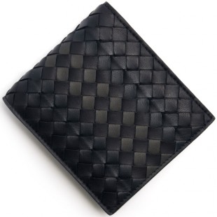 ボッテガヴェネタコピー BOTTEGA VENETA 二つ折財布 イントレチャート 【INTRECCIATO】 トルマリンブルー&ニューライトグレー 193642 VAXH1 4096 メンズ - 商品画像 2