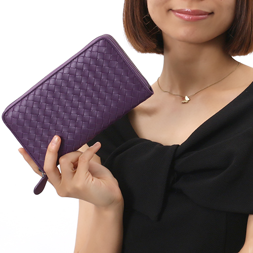 ボッテガヴェネタスーパーコピー タ BOTTEGA VENETA 長財布 イントレチャート モナリザパープル 275064 V001N 5213 メンズ レディース - 商品画像 6