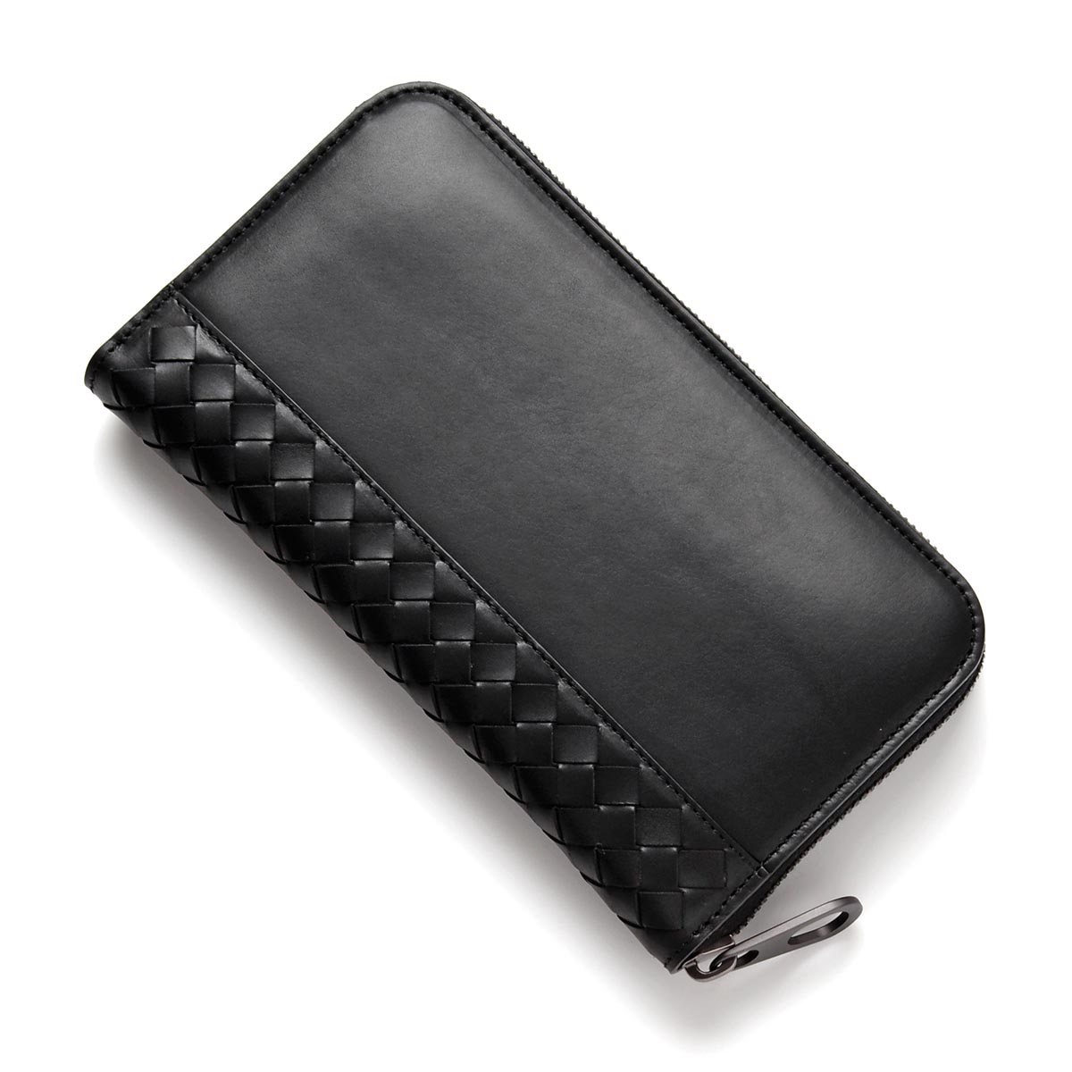 ボッテガヴェネタコピーBOTTEGA VENETA ラウンドファスナー 長財布[小銭入れ付き] MATT NERO ブラック系 344679 vm403 1000 メンズ＆レディース - 商品画像 6