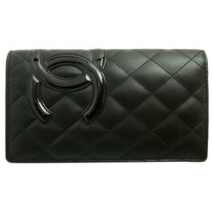 シャネルスーパーコピーCHANEL 長財布 カンボンライン レザー ココマーク入り キルティング ブラック+ピンク A26717 Y03880 C2054 - 商品画像 2