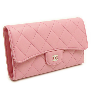 シャネルスーパーコピーCHANEL 財布 三つ折り ココマーク キルティングレザー/マトラッセ ピンク A31506 - 商品画像 3