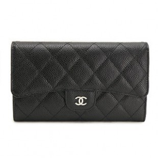 シャネル財布スーパーコピーCHANEL 三つ折り ココマーク キルティング キャビアスキン レザー/マトラッセ ブラック×ボルドー A31506 - 商品画像 2