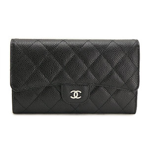 シャネル財布スーパーコピーCHANEL 三つ折り ココマーク キルティング キャビアスキン レザー/マトラッセ ブラック×ボルドー A31506 - 商品画像 6