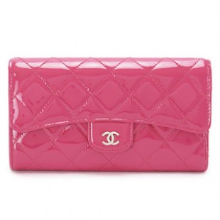 シャネルスーパーコピー財布 CHANEL シャネル 三つ折り マトラッセ キルティング パテントレザー ピンク A31506 PATENT PK/SV - 商品画像 2