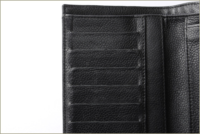 シャネルコピー財布 CHANEL 長財布 3折 A31506 マトラッセ/キャビアスキン ブラック - 商品画像 1