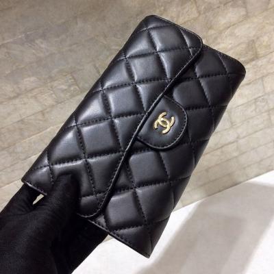 シャネル コピー 三つ折りウォレット A31506 ラムスキン ブラック - 商品画像 2