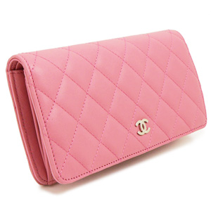 シャネルスーパーコピー CHANEL 財布 二つ折り キルティング マトラッセ レザー ローズピンク A31509 - 商品画像 3