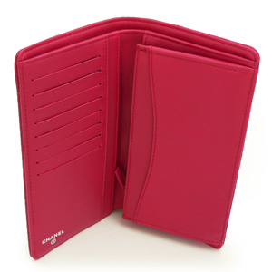 シャネルCHANELコピー長財布 二つ折り マトラッセ タイムレスクラシック ココマーク キルティング ラムスキン A31509 ルージュ ピンクレッド - 商品画像 4