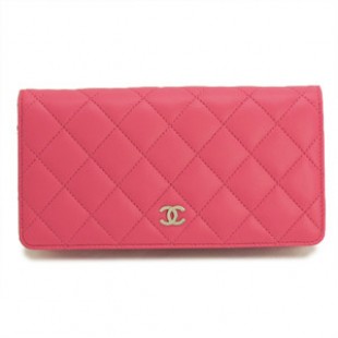 シャネルスーパーコピーCHANEL シャネル 財布 二つ折り ココマーク キルティング マトラッセ レザー ピンク A31509 PINK2 - 商品画像 2