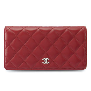 スーパーコピーシャネル 長財布 CHANEL 二つ折り ココマーク キルティング マトラッセ ラムスキン ルージュ A31509 Y01480 81665 - 商品画像 6