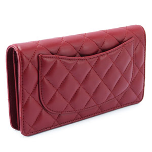 スーパーコピーシャネル 長財布 CHANEL 二つ折り ココマーク キルティング マトラッセ ラムスキン ルージュ A31509 Y01480 81665 - 商品画像 7