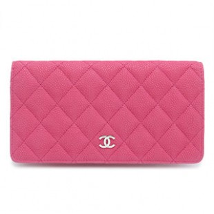 シャネル財布スーパーコピーCHANEL 二つ折り ココマーク キルティング マットキャビアレザー ローズ A31509 Y07525 0A057 - 商品画像 2