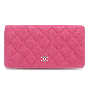 シャネル財布スーパーコピーCHANEL 二つ折り ココマーク キルティング マットキャビアレザー ローズ A31509 Y07525 0A057 - 商品画像 6