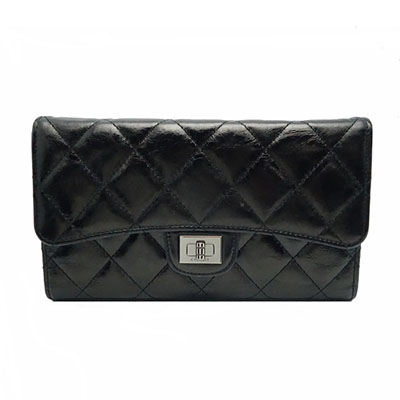 スーパーコピーシャネル CHANEL 財布 3つ折長サイフ マトラッセ 2.55 ヴィンテージカーフ 黒/A35298 - 商品画像 7