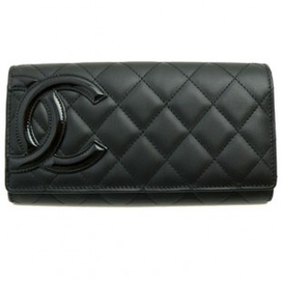シャネルコピー CHANEL 長財布 Wホック カンボンライン レザー ココマーク キルティング ブラック×ピンク A46643 BKBKPK - 商品画像 2