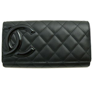シャネルコピー CHANEL 長財布 Wホック カンボンライン レザー ココマーク キルティング ブラック×ピンク A46643 BKBKPK - 商品画像 6