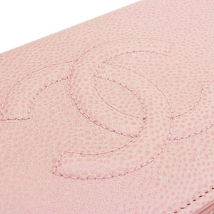 シャネルスーパーコピー財布 二つ折り ココマーク レザー キャビア ライトピンク A48651 CAVIAR LIGHT PINK - 商品画像 5