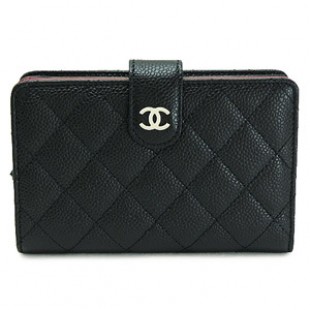 シャネル財布スーパーコピーCHANEL シャネル 財布 二つ折り マトラッセ キャビアスキン キルティング レザー ブラック×ボルドー A48667 - 商品画像 2