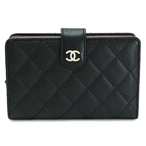 シャネル財布スーパーコピーCHANEL シャネル 財布 二つ折り マトラッセ キャビアスキン キルティング レザー ブラック×ボルドー A48667 - 商品画像 6