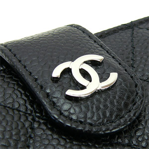 シャネル財布スーパーコピーCHANEL シャネル 財布 二つ折り マトラッセ キャビアスキン キルティング レザー ブラック×ボルドー A48667 - 商品画像 5