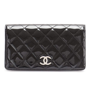 シャネル CHANEL 長財布コピー 二つ折り ブリリアントライン キルティング マトラッセ パテントレザー ブラックA48691 PATENT BK/SV - 商品画像 6