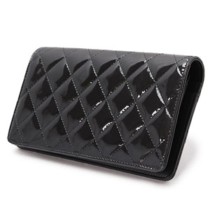 シャネル CHANEL 長財布コピー 二つ折り ブリリアントライン キルティング マトラッセ パテントレザー ブラックA48691 PATENT BK/SV - 商品画像 7