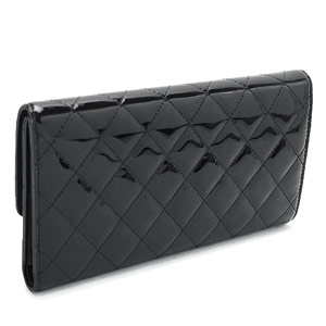 シャネルスーパーコピーCHANEL 長財布 三つ折り 財布 ブリリアント パテント キルティングレザー/マトラッセ ブラック A48693 - 商品画像 7