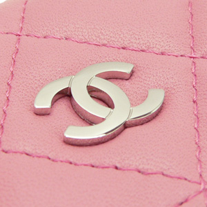 シャネル財布コピーCHANEL Wホックフラップ マトラッセ レザー キルティング ライトピンク A48983 - 商品画像 5
