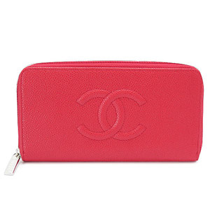 スーパーコピーシャネル CHANEL 財布 ラウンドファスナー キャビアスキン ココマーク レッド A50071 - 商品画像 6