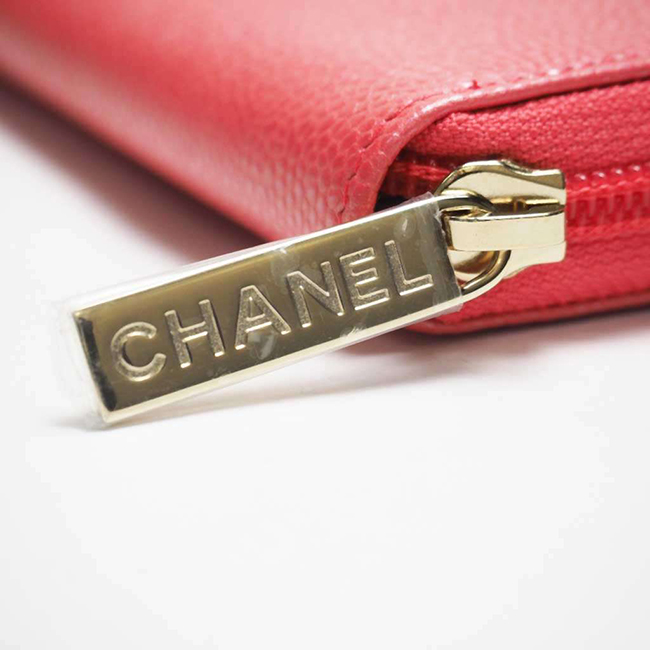 シャネル財布コピー ステッチCCシグネチャー キャビアスキン ジップウォレット ラウンドファスナー財布 A50071 CHANEL - 商品画像 1