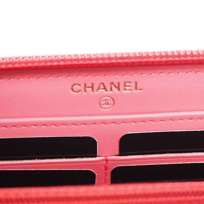 シャネル財布コピー ステッチCCシグネチャー キャビアスキン ジップウォレット ラウンドファスナー財布 A50071 CHANEL - 商品画像 3