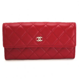 シャネルコピーCHANEL 財布 二つ折りフラップ キルティング マトラッセ レザー レッド A50096 - 商品画像 2