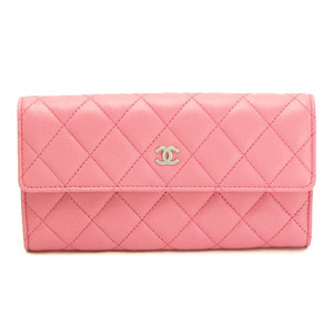 シャネル財布コピーCHANEL 二つ折りフラップ キルティング マトラッセ レザー ローズピンク A50096 - 商品画像 6