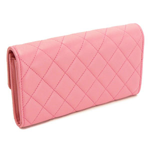 シャネル財布コピーCHANEL 二つ折りフラップ キルティング マトラッセ レザー ローズピンク A50096 - 商品画像 7