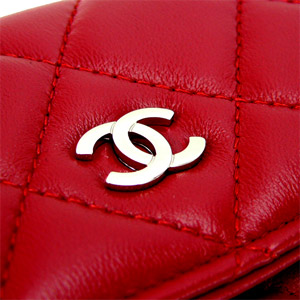 シャネルコピーCHANEL 財布 二つ折りフラップ キルティング マトラッセ レザー レッド A50096 - 商品画像 5