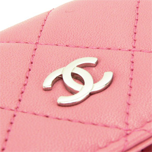 シャネル財布コピーCHANEL 二つ折りフラップ キルティング マトラッセ レザー ローズピンク A50096 - 商品画像 5