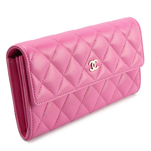 シャネルコピーCHANEL 財布 二つ折りフラップ タイムレスクラシック マトラッセ レザー フューシャピンク A50096 - 商品画像 3