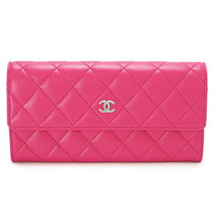 シャネルコピーCHANEL 財布 二つ折りフラップ マトラッセ ラムレザー ピンク A50096 LAMB PINK - 商品画像 6