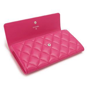 シャネルコピーCHANEL 財布 二つ折りフラップ マトラッセ ラムレザー ピンク A50096 LAMB PINK - 商品画像 4