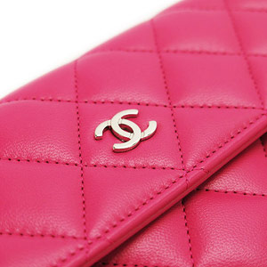シャネルコピーCHANEL 財布 二つ折りフラップ マトラッセ ラムレザー ピンク A50096 LAMB PINK - 商品画像 5