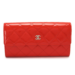 シャネルコピー財布 CHANEL 二つ折りフラップ パテントレザー キルティング マトラッセ レッド A50096 PATE RDSV - 商品画像 6