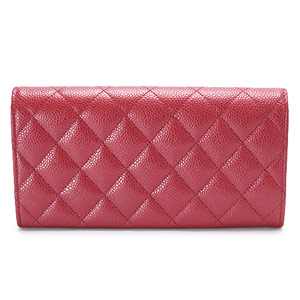 シャネル財布スーパーコピーCHANEL 二つ折りフラップ キャビアスキン キルティング マトラッセ レザー レッド/SV A50096 Y25027 RD - 商品画像 7