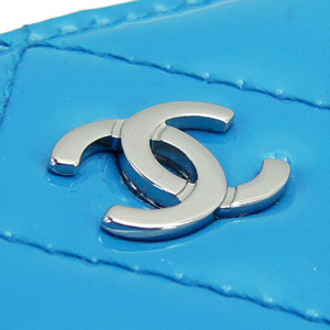 シャネルスーパーコピー財布 CHANEL シャネル 財布 ラウンドファスナー パテントレザー ココマーク キルティング マトラッセ ブルー A50097 - 商品画像 5