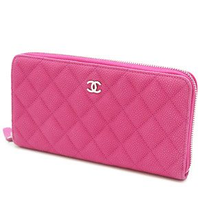 シャネル財布スーパーコピーCHANEL ラウンドファスナ マトラッセ/キルティング キャビア レザー フューシャ A50097 MAT.CAVIAR - 商品画像 3