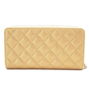 シャネルコピー CHANEL 財布 ラウンドファスナー ココマーク キルティング マトラッセ レザー ゴールド A50097 Y25199 0A591 - 商品画像 6