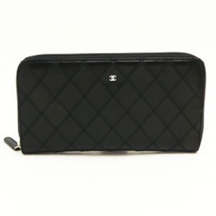 シャネルスーパーコピー財布 CHANEL ラウンドファスナー レザー ココマーク キルティング調ステッチ ブラック A50933 - 商品画像 2
