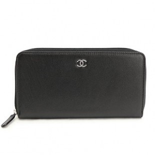 スーパーコピーシャネル CHANEL 財布 ラウンドファスナー キャビアスキン ココマーク ブラック A68719 - 商品画像 2