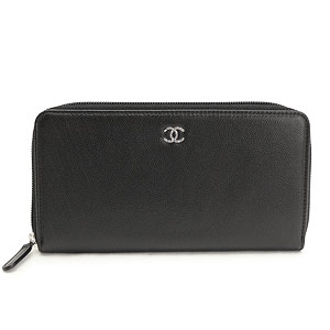 スーパーコピーシャネル CHANEL 財布 ラウンドファスナー キャビアスキン ココマーク ブラック A68719 - 商品画像 6